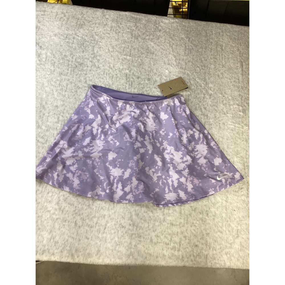 Nike Court Dri-FIT Tennis Skirt Purple Tie Dye Marble Skort FZ6804-533 Womens S